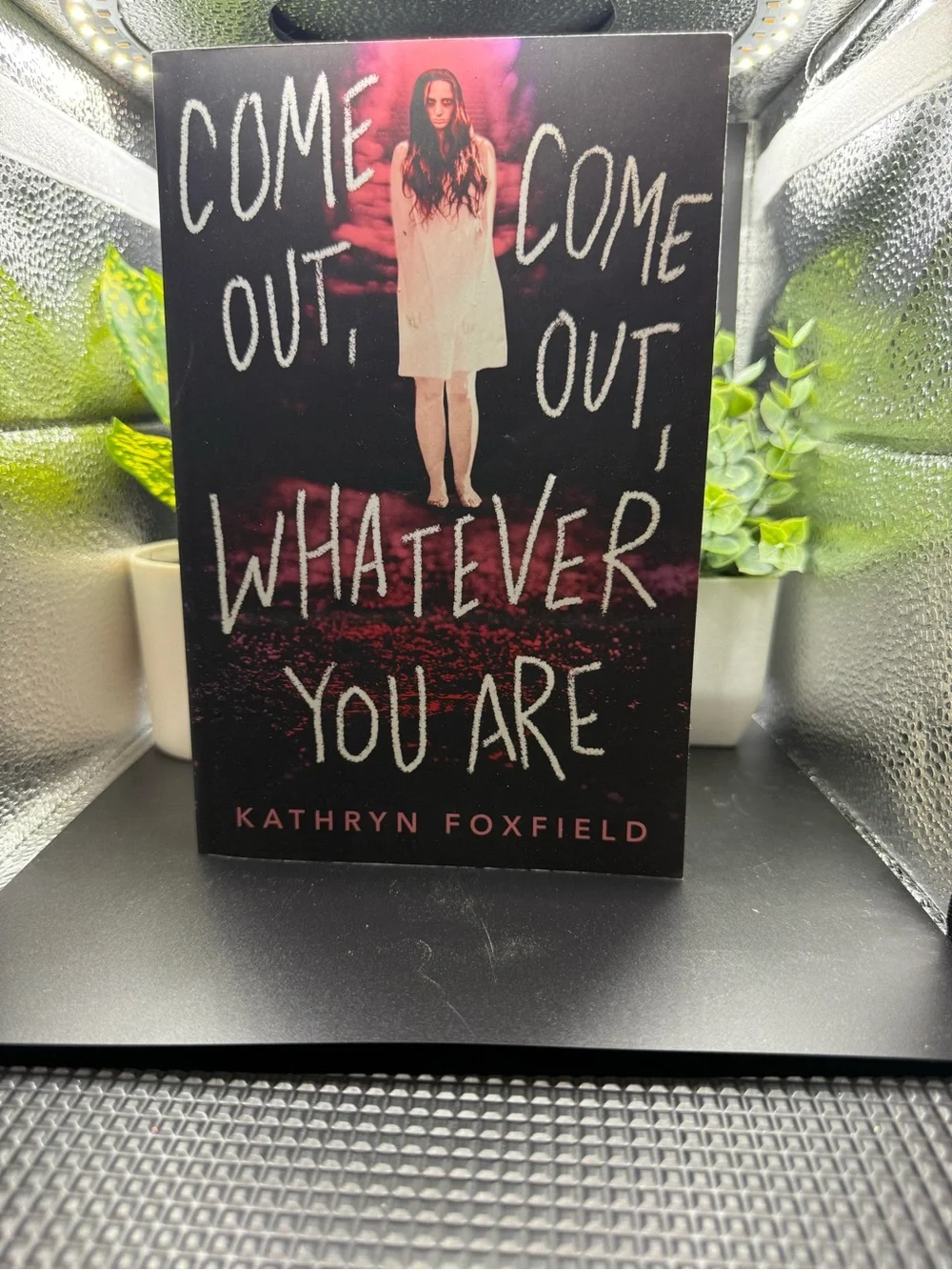 'Come Out, Come Out, Whatever You Are' Wall Art - Black and Red